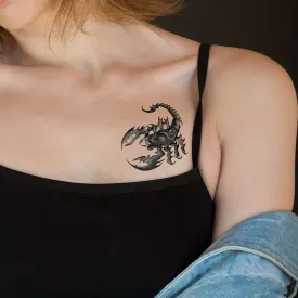 Waterproof scorpion temporary tattoo for longlasting body art