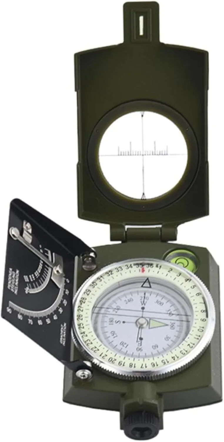 Waterproof Shockproof Military Compass for Hiking, Climbing, Biking, Exploring, Outdoor Activities