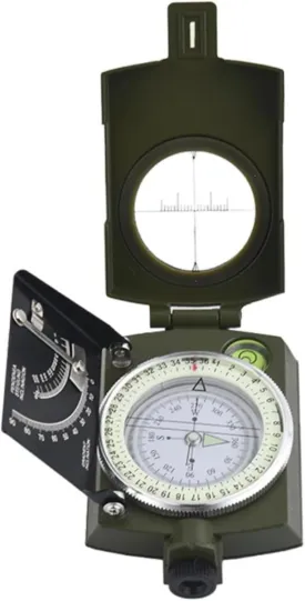 Waterproof Shockproof Military Compass for Hiking, Climbing, Biking, Exploring, Outdoor Activities
